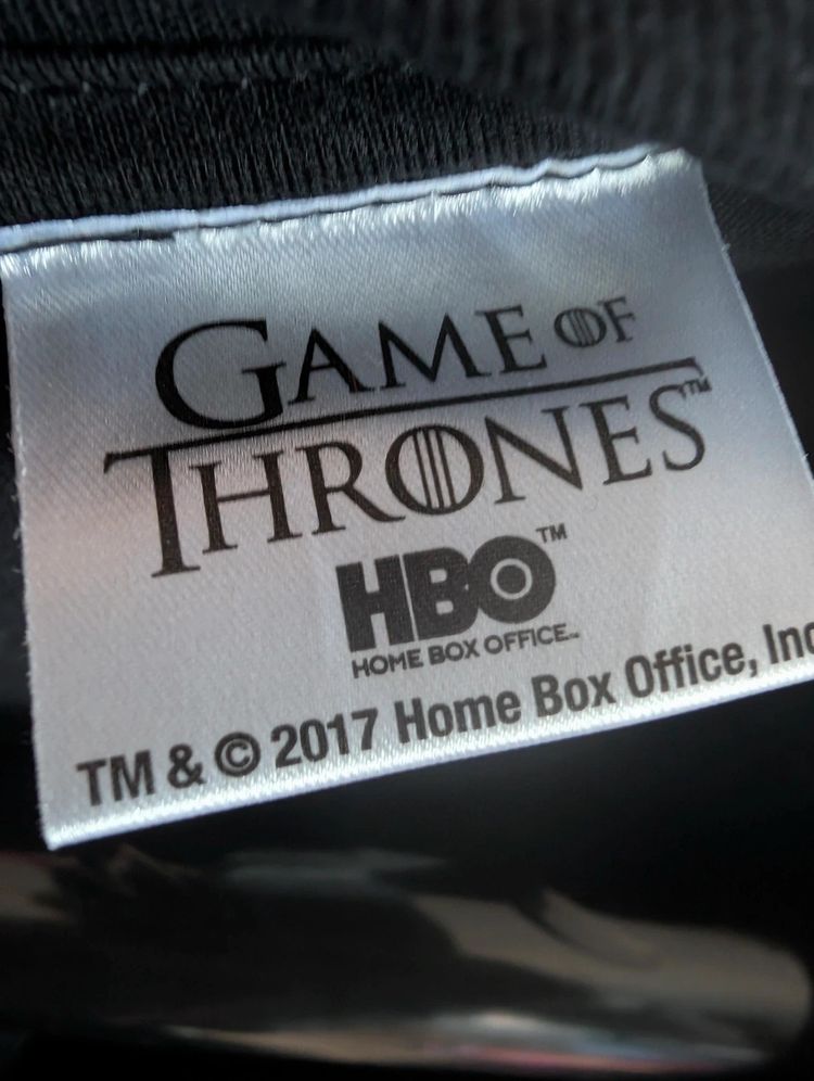 Game Of Thrones Jon Snow Graphic T-Shirt Black XL Nights Watch HBO Top image 4