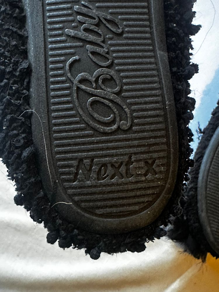 Next Black Textured Ballet Flats obraz 4