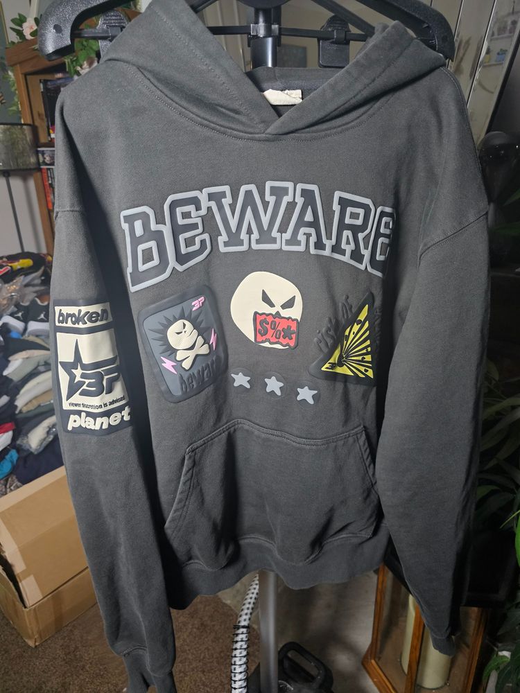 Broken Planet Beware Black Hoodie