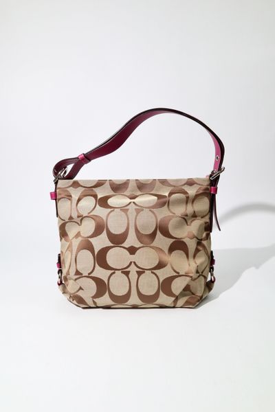 Coach Signature Canvas Crossbody Bag in Purple (Large) 1
