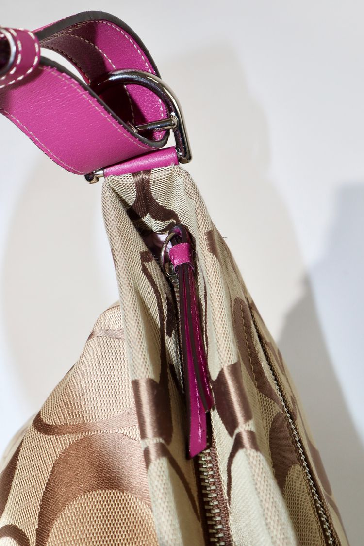 Coach Signature Canvas Crossbody Bag in Purple (Large) 6