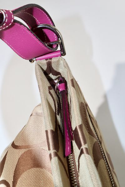 Coach Signature Canvas Crossbody Bag in Purple (Large) 6