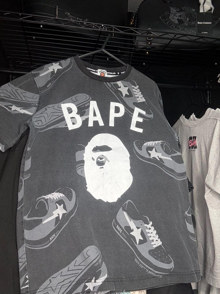 A bathing Ape (BAPE) Bapesta Graphic T-Shirt 