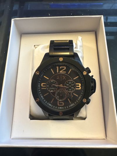 Armani Exchange Men'S Black Wristwatch