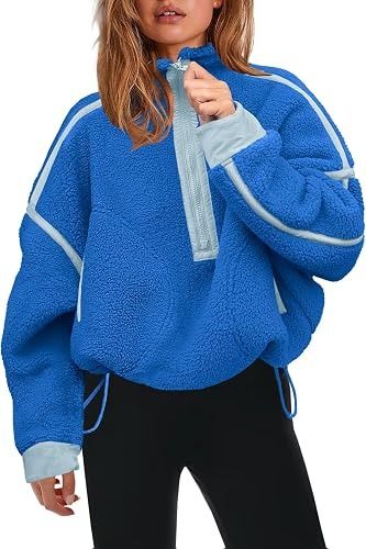 Immagine di Blue Fleece Pullover Jacket 2