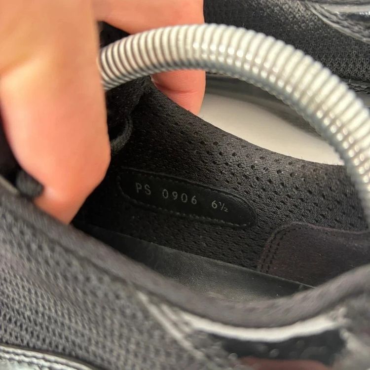 Prada Americas Cups Black Patent Leather Trainers Shoes - UK8 obraz 8