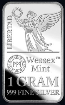 2x 1gram WM Silver Libertad Bar