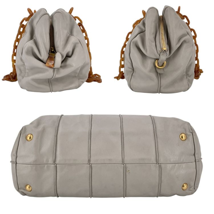 Prada Leather Shoulder Bag BL0789 imagen 3