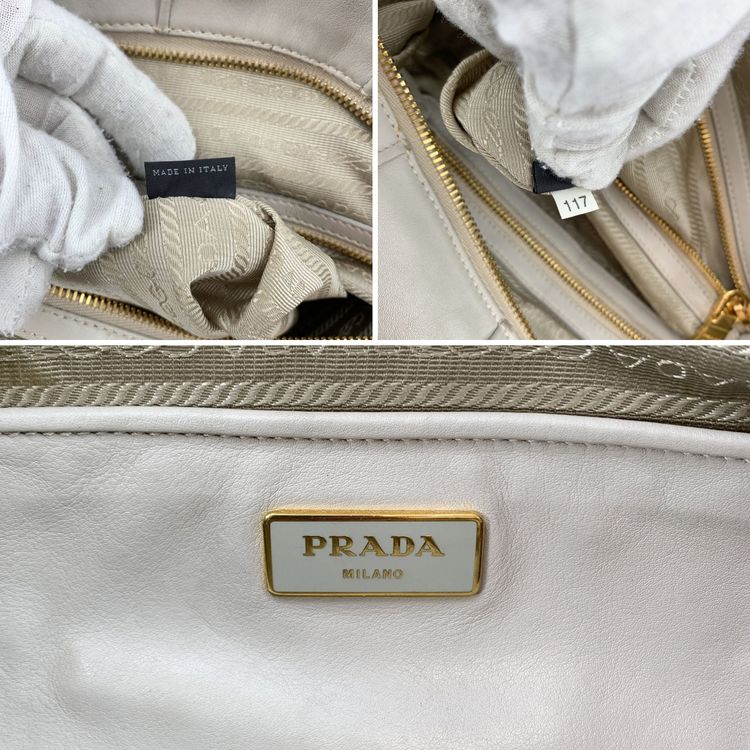 Prada Leather Shoulder Bag BL0789 imagen 7