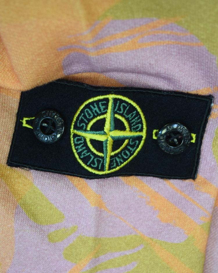 Stone Island Kids Crewneck Sweatshirt Orange Camo imagen 5