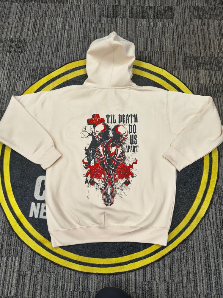 Zero13 Til Death Cream Hoodie, Brand new, all sizes