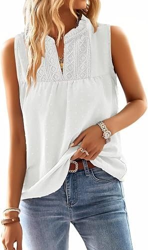 Other White Sleeveless Blouse With Lace Detail product image