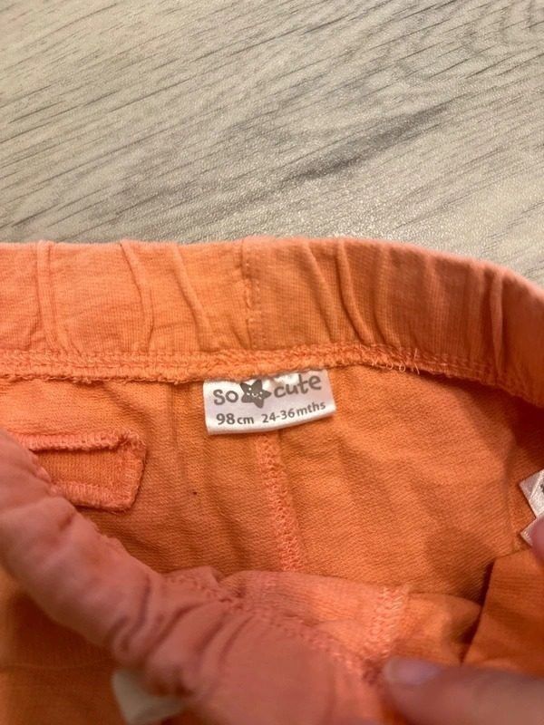 Orange Toddler Hoodie And Shorts Set image 2