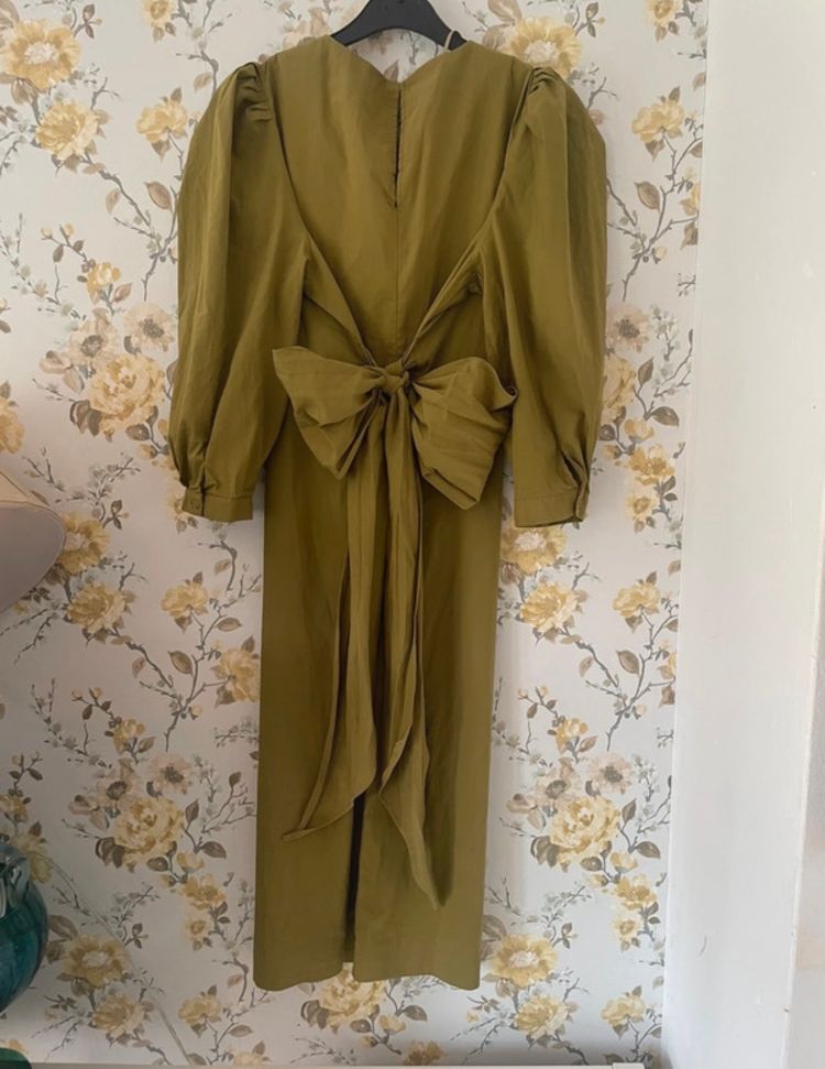 Marks & Spencer M&S Limited Edition Olive Green Dress With Tie product image