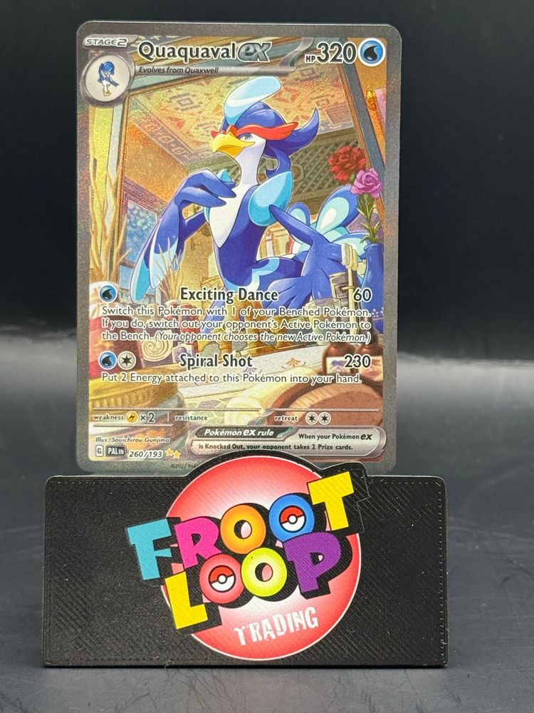 Pokemon Quaxly 206/193 - Quaxwell 207/193 - Quaquaval EX 260/193 (N/M-L/P+) image 6
