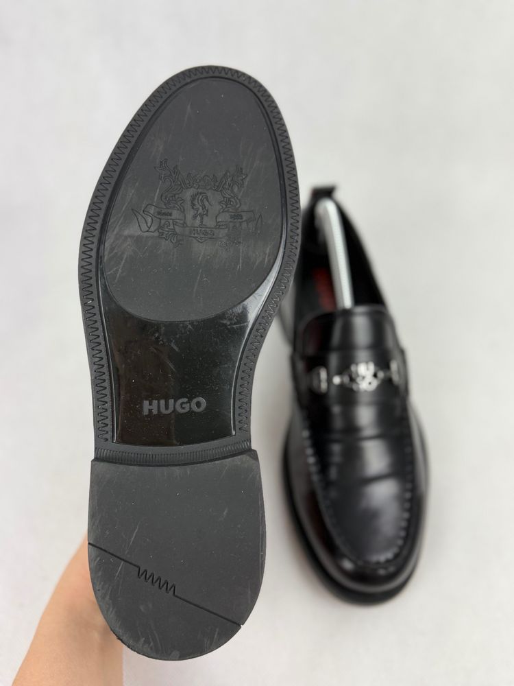Hugo Black Leather Loafers 4