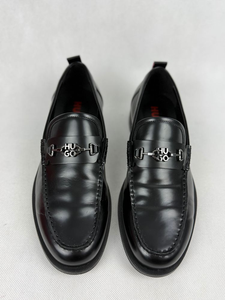 Hugo Black Leather Loafers 5