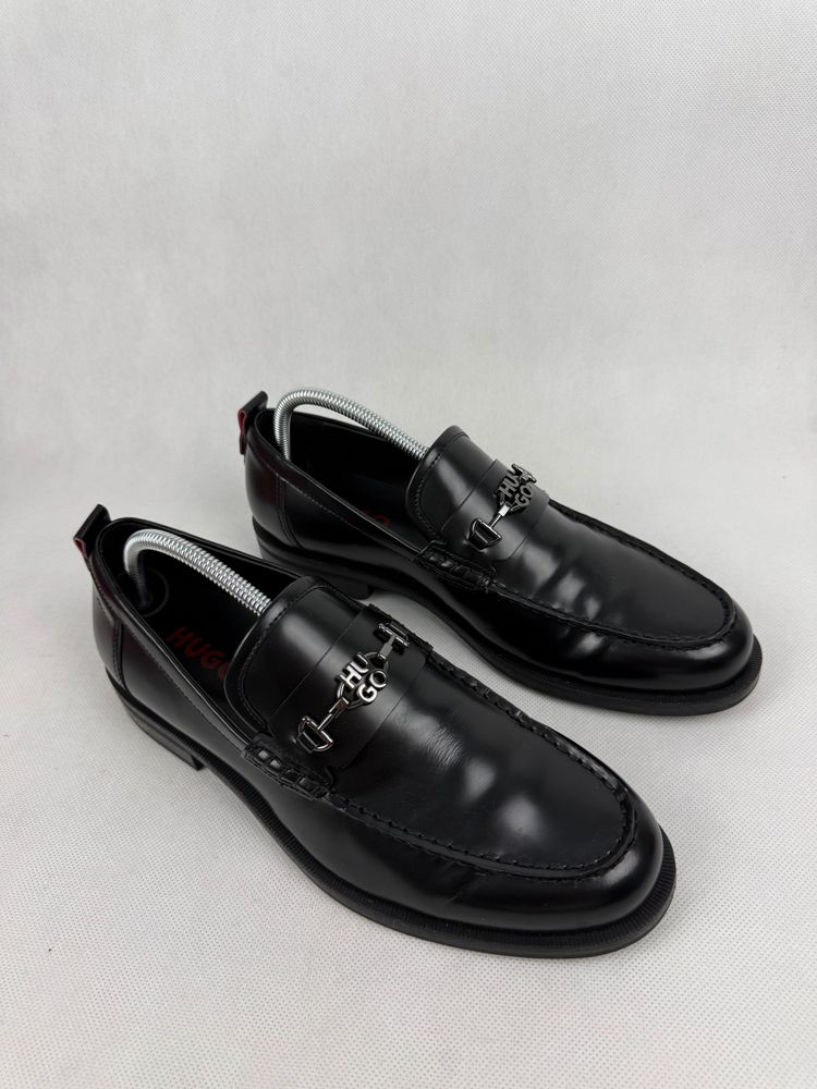 Hugo Black Leather Loafers 3