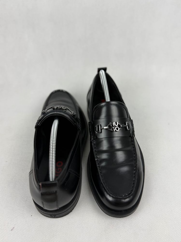 Hugo Black Leather Loafers 2