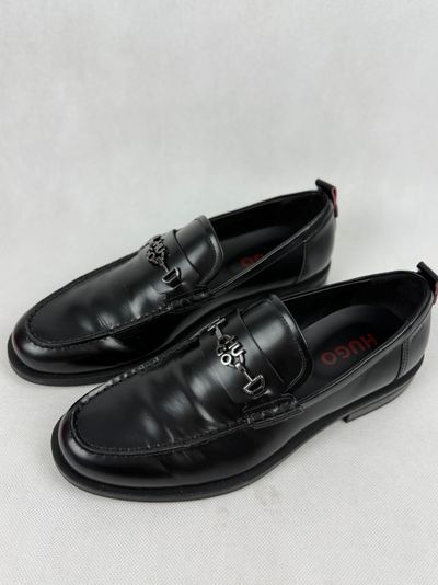 Hugo Black Leather Loafers
