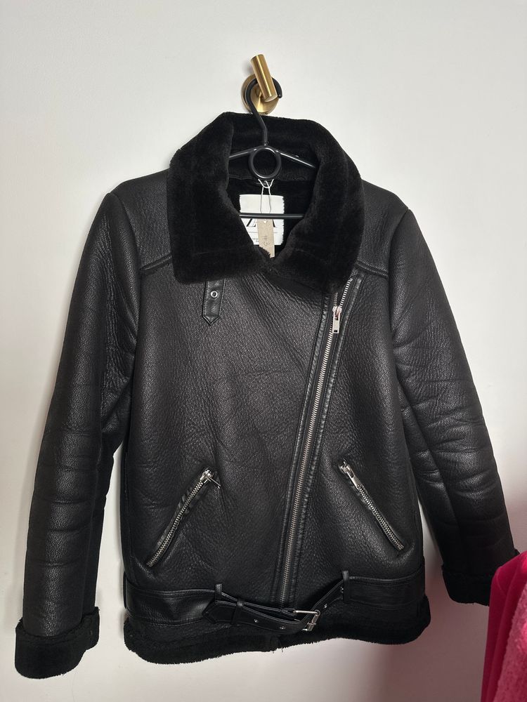 Zara Kożuch czarny Zara XS #3 product image