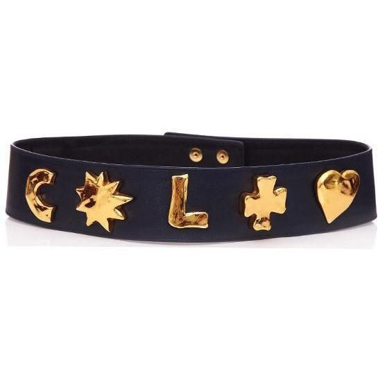 Christian Lacroix ARCHIVE - 1980s Christian Lacroix Navy and Gold Belt product image