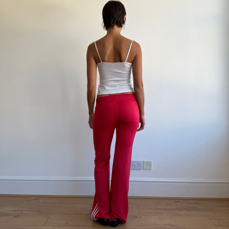 Red Adidas toggle waist yoga pants - Size S image 11