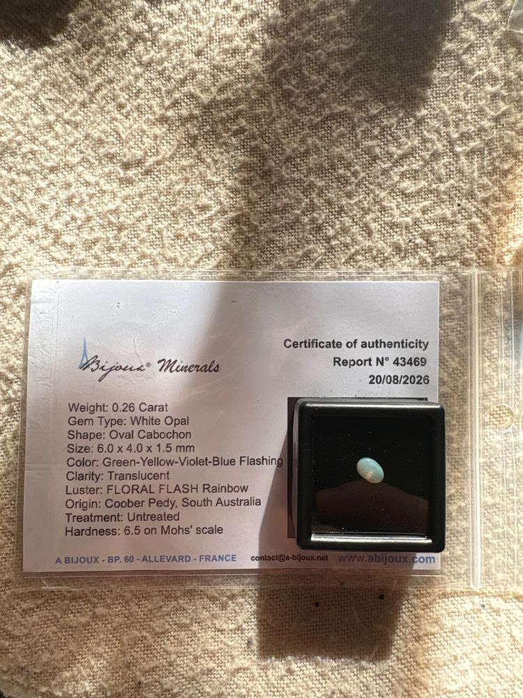 Oval Cabochon Opal Gemstone image 1