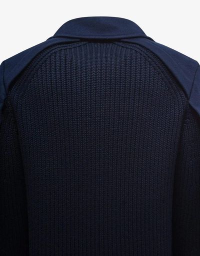 Valentino Navy Blue Double-Breasted Wool Jacket 4