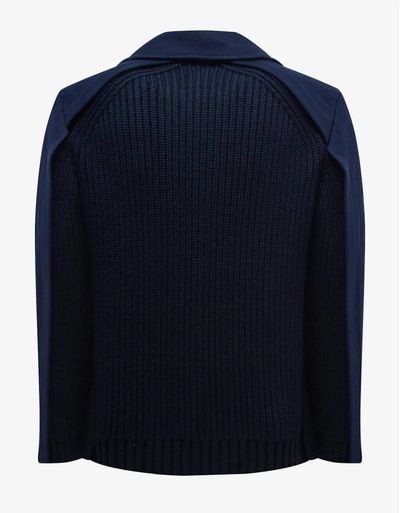 Valentino Navy Blue Double-Breasted Wool Jacket 3