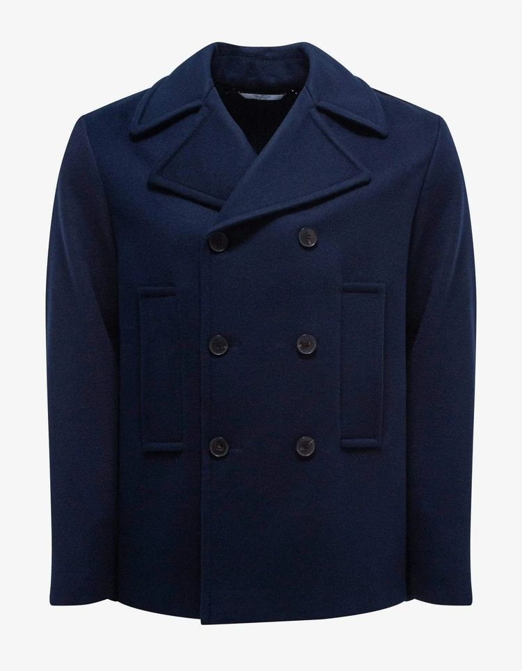 Valentino Valentino Navy Blue Double-Breasted Wool Jacket product image