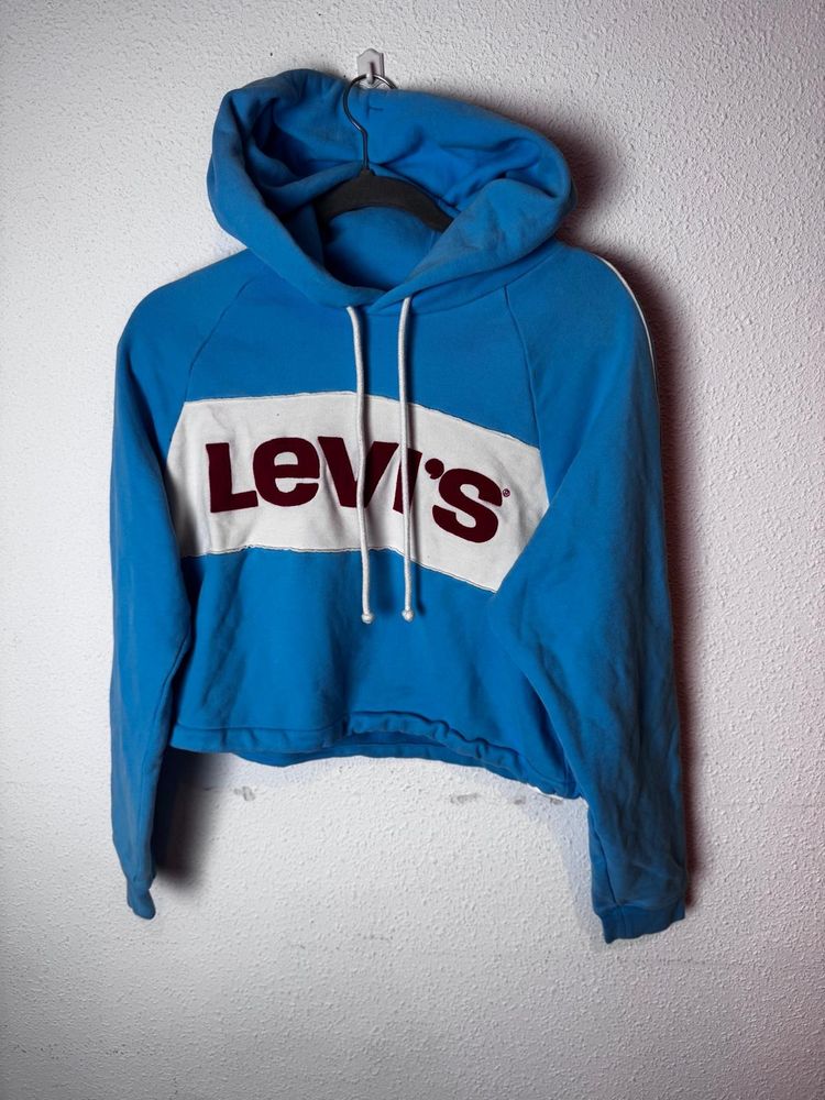 Other Levi'S Blue Cropped Hoodie product image