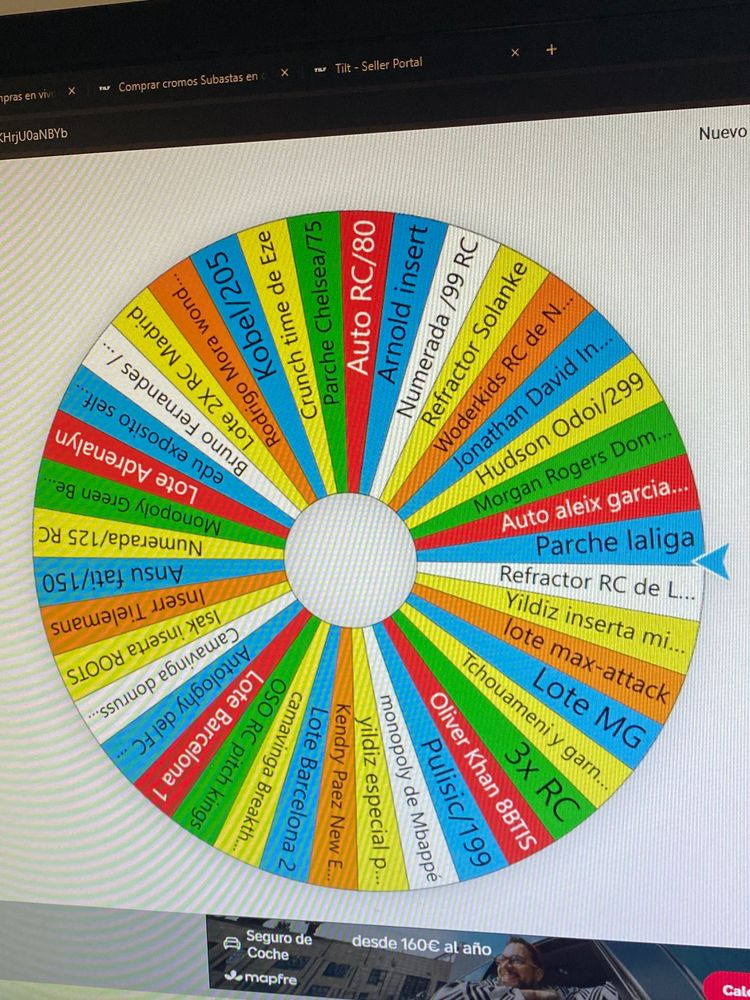 Tiradas de ruleta