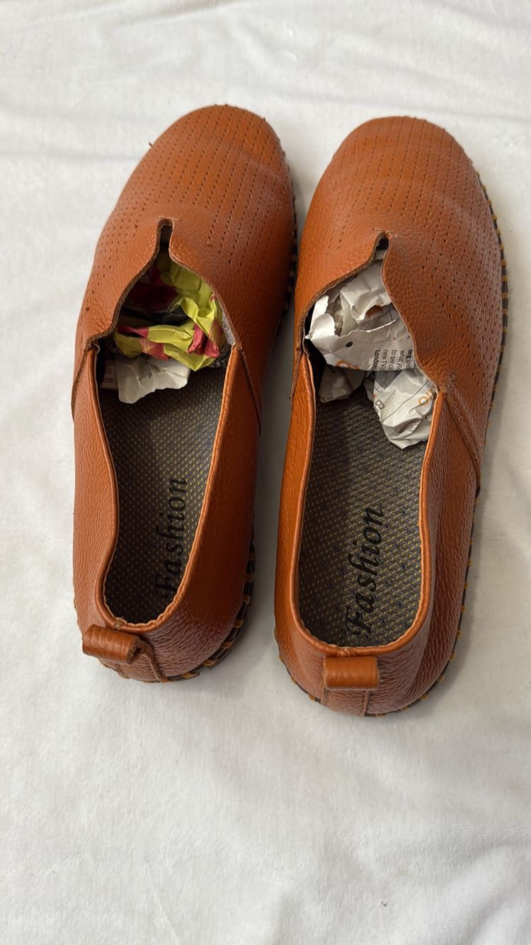 Brown Slip-On Casual Shoes