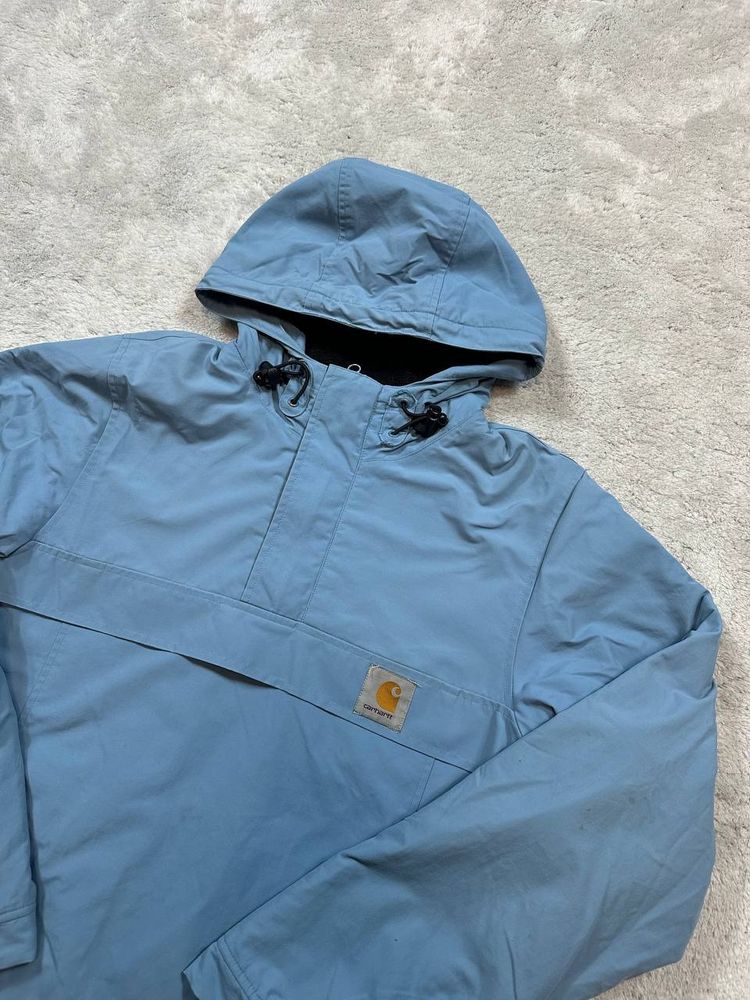 Carhartt Blue Hooded Jacket imagen 2