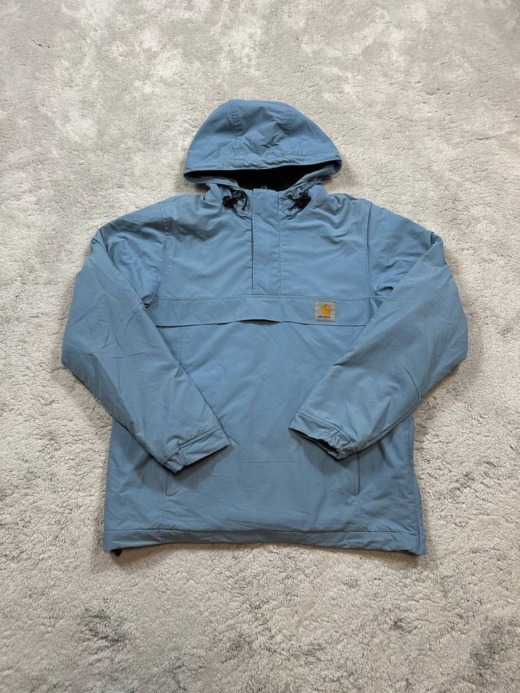 Carhartt Blue Hooded Jacket imagen 1