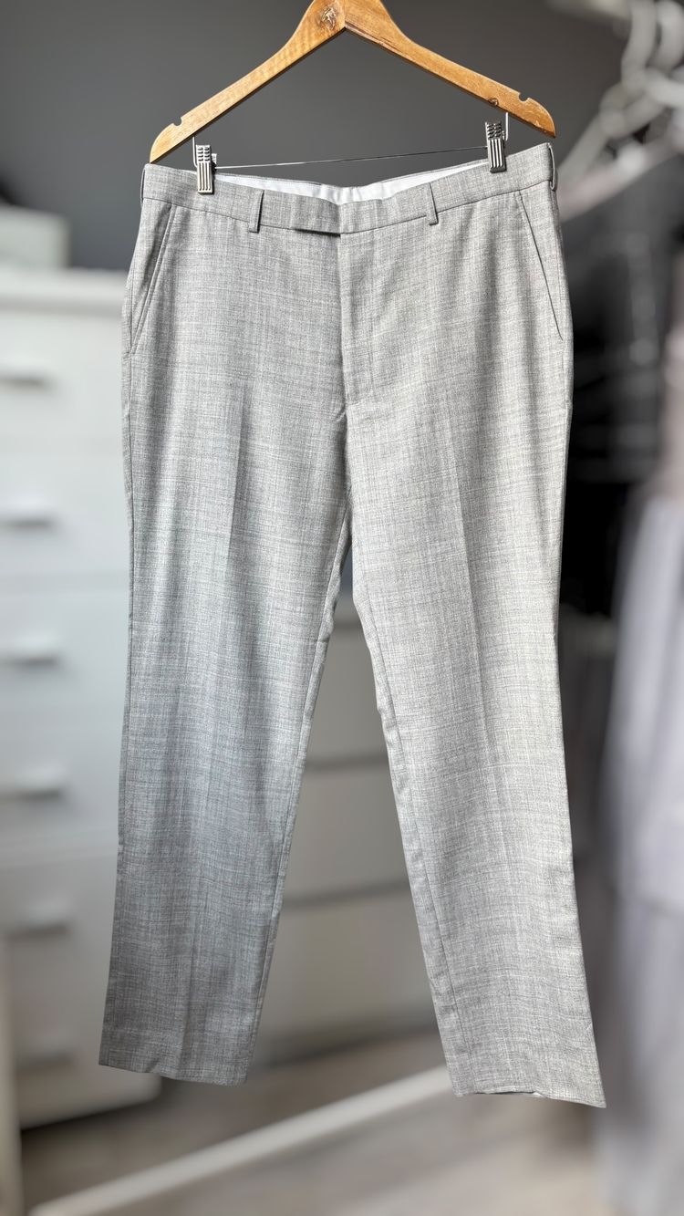 Męskie spodnie eleganckie 40% Wełna Slim fit rozmiar 52