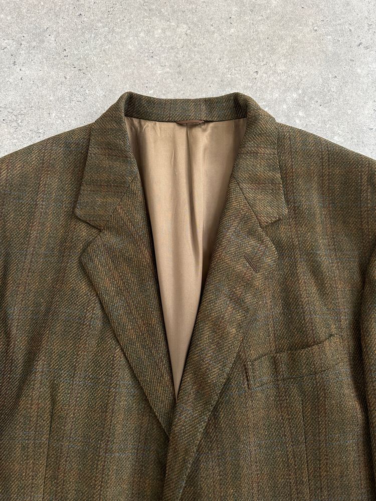 Del Mare 1911 x Loro Piana 2000s Wool Cashmere Check Blazer - 44R/XL image 4