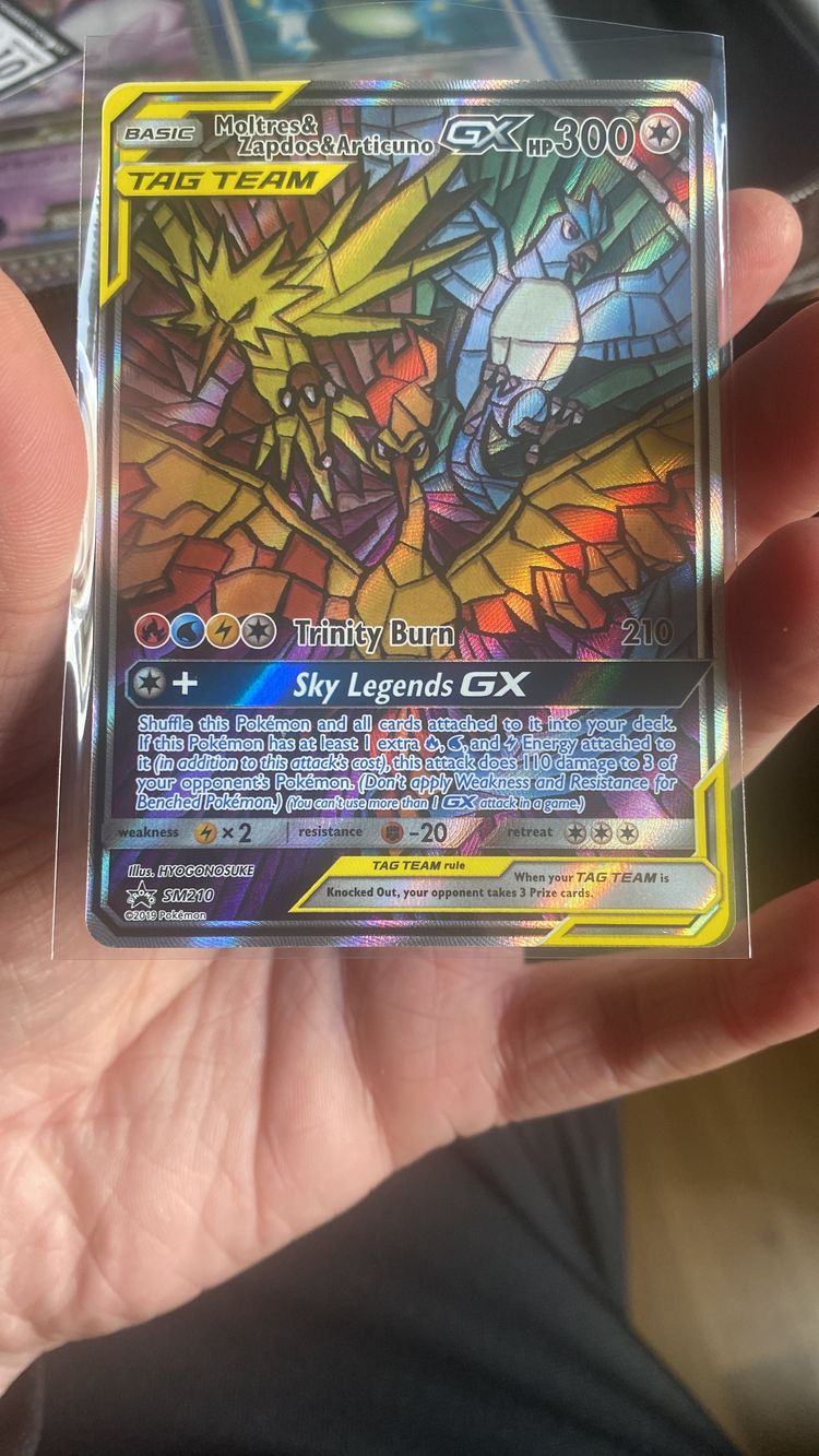Pokemon Moltres & Zapdos & Articuno Gx Trading Card product image
