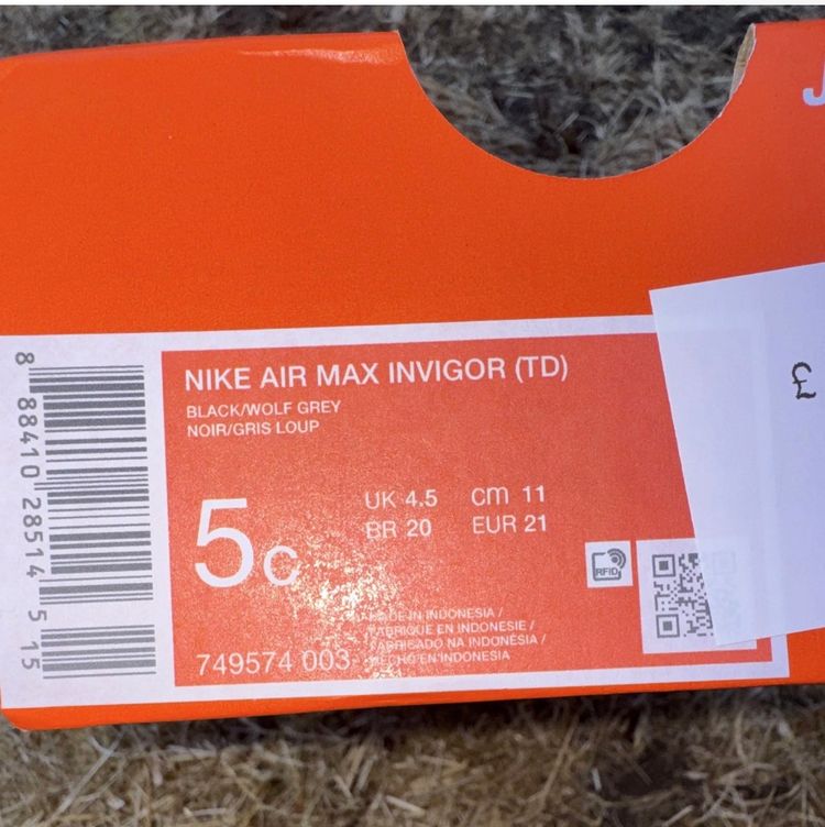 Nike Air Max Invigor (Td) Shoes 4.5 imagen 6