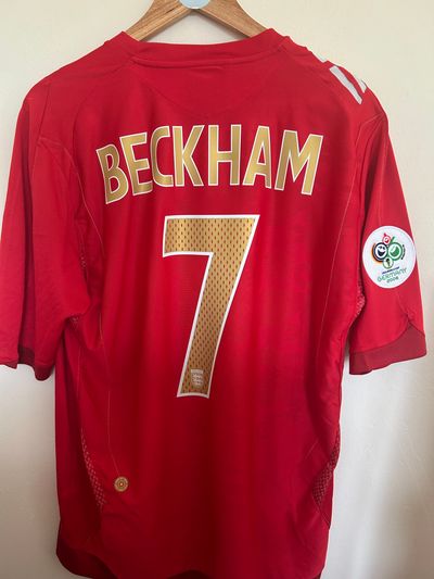 Umbro England Football Shirt Beckham 7 XL 2006