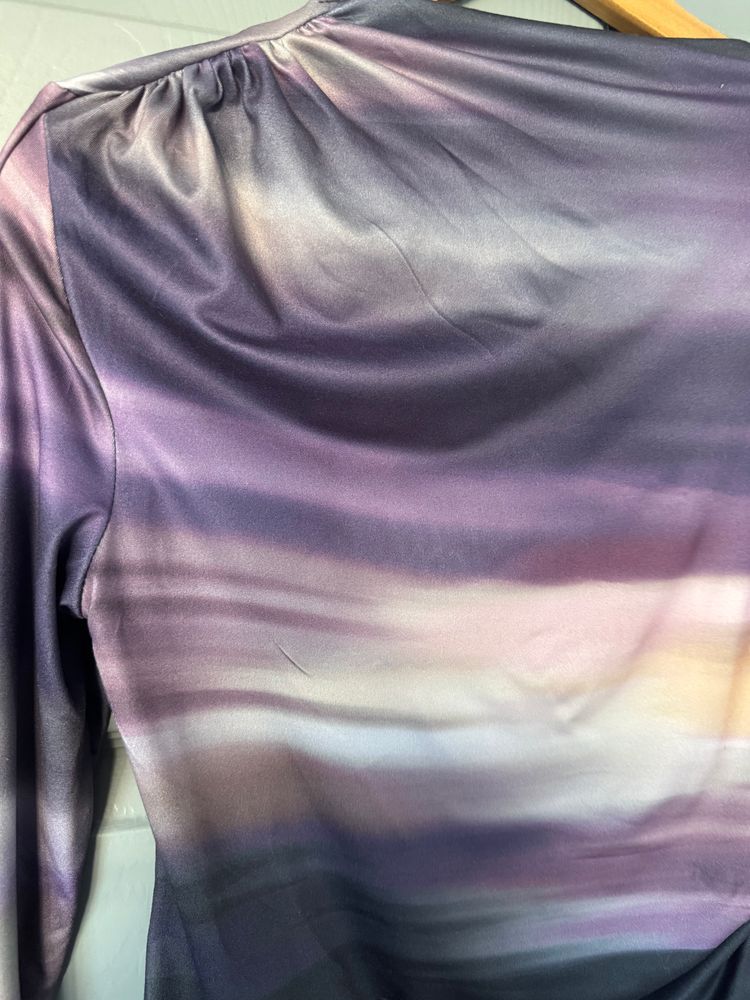 Y2K Purple Gradient Long Sleeve Top image 2