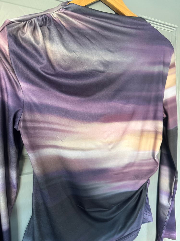 Y2K Purple Gradient Long Sleeve Top image 3