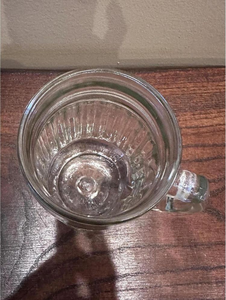 Clear Glass Mug With Handle image 1