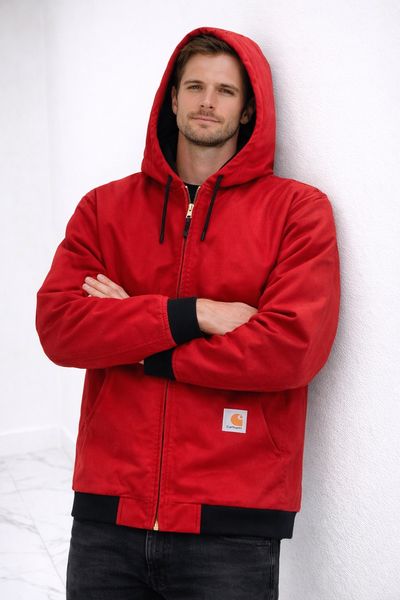 Carhartt Red Hooded Jacket