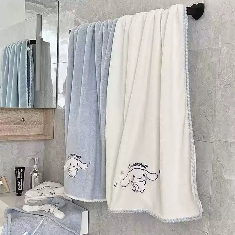 Cinnamoroll Embroidered Towels And Hooded Towel Set image 1