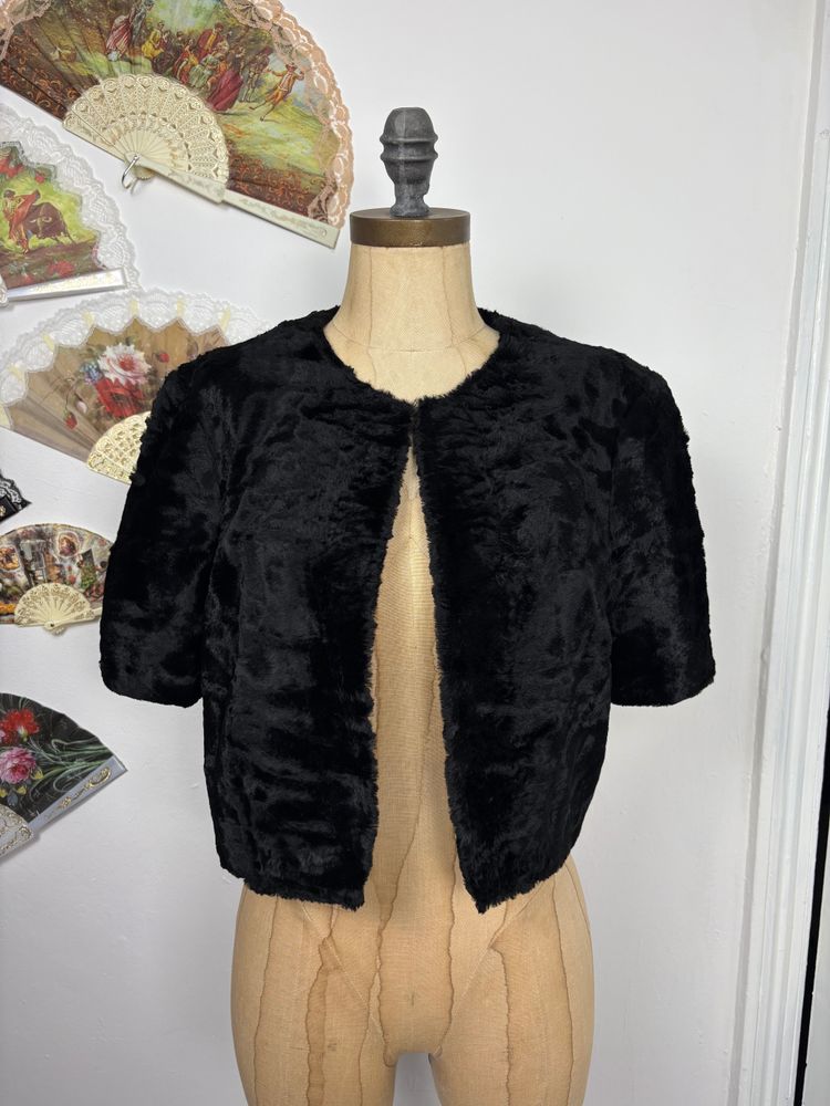 Y2K Faux Fur Bolero