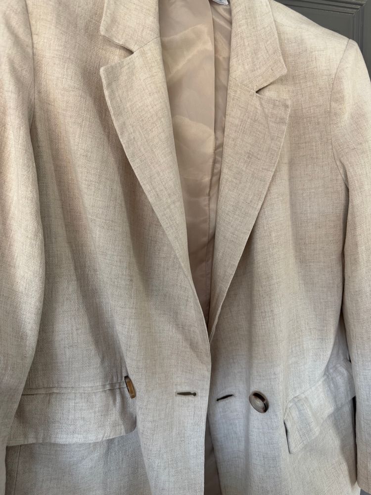 Primark Beige Blazer Jacket(8) image 3