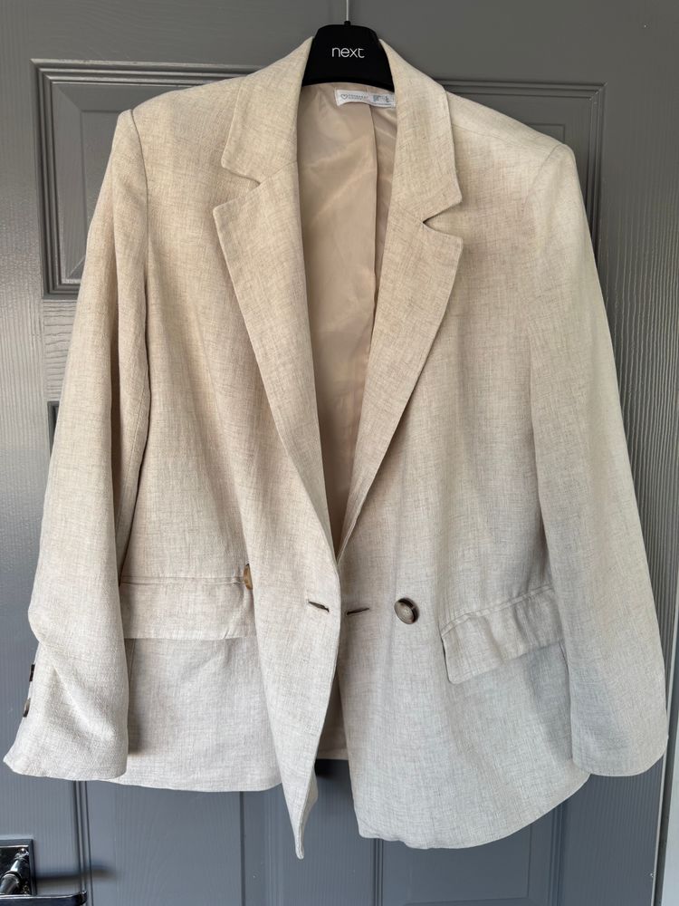 Primark Beige Blazer Jacket(8) image 2