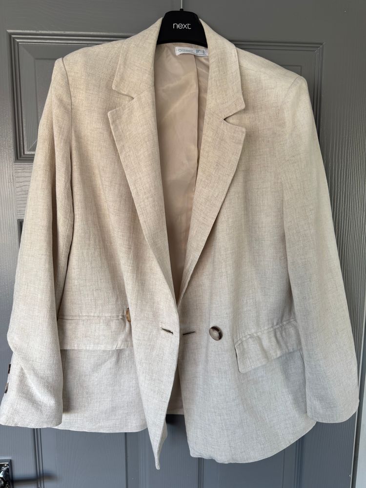 Primark Beige Blazer Jacket(8)